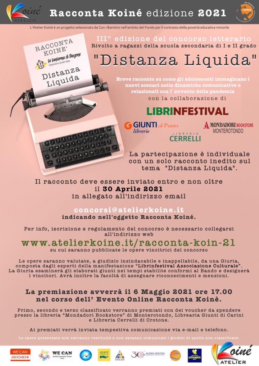 Racconta Koinè Edizione 2021 - III Concorso Letterario